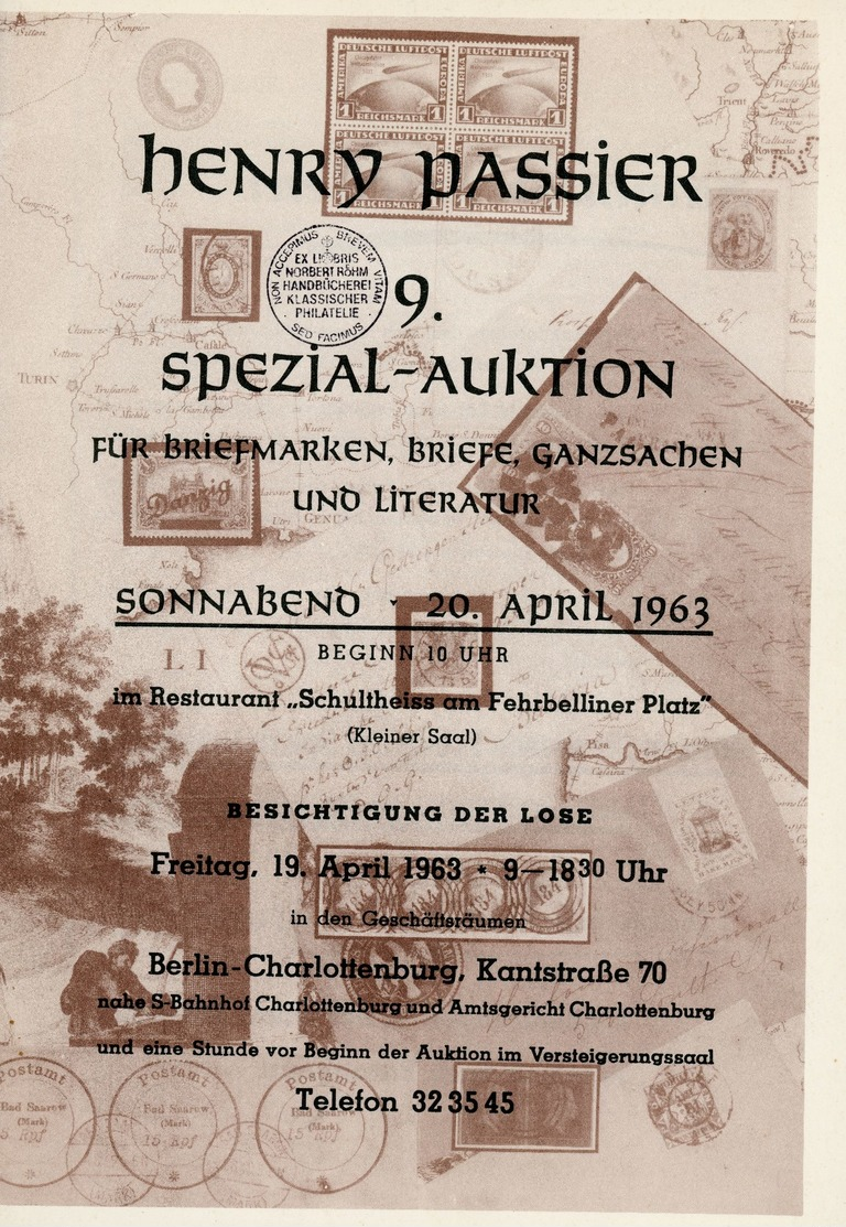 9. Passier  Auktion 1963 - Auktionskataloge