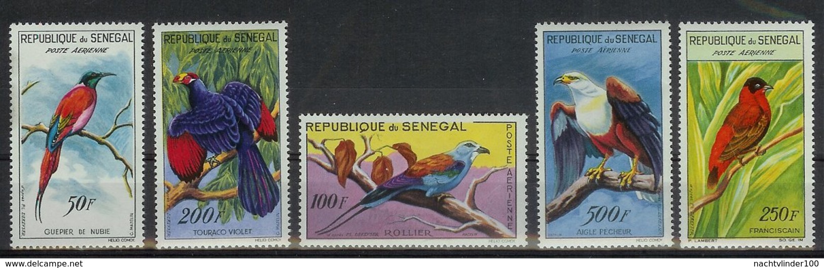 Naa0266 FAUNA VOGELS ADELAAR EAGLE BIRDS VÖGEL AVES OISEAUX SENEGAL 1960 ONG/MH* - Konvolute & Serien