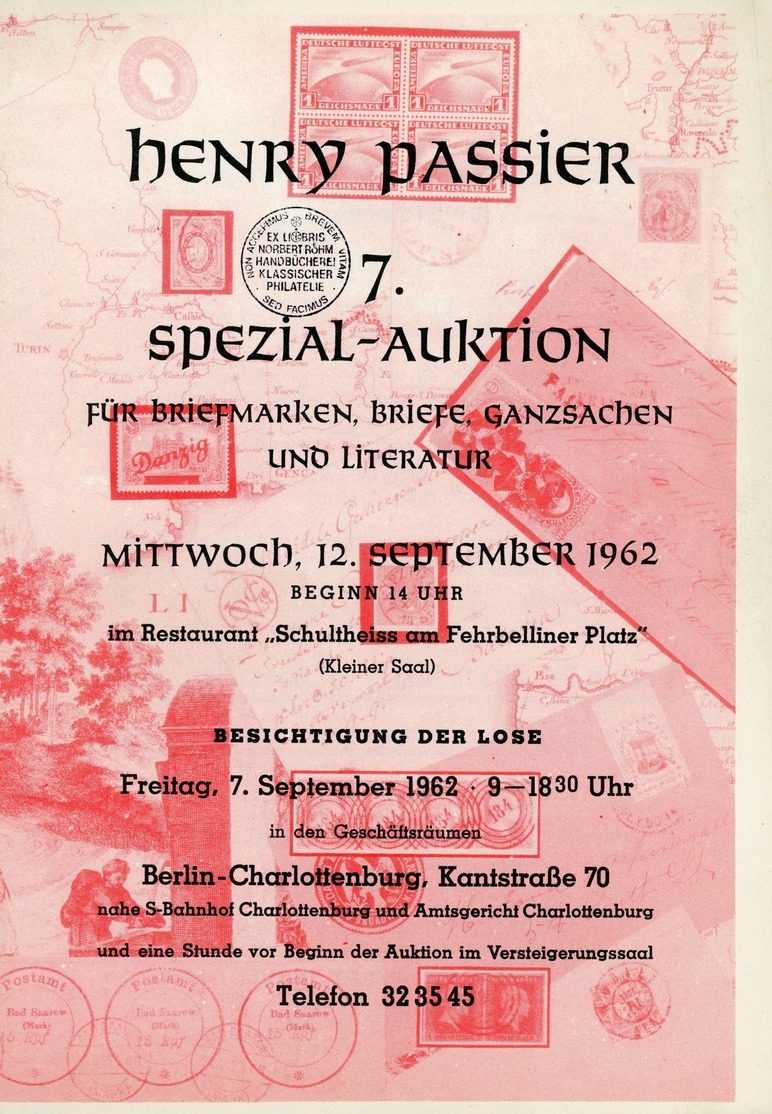 7. Passier  Auktion 1962 - Catalogi Van Veilinghuizen