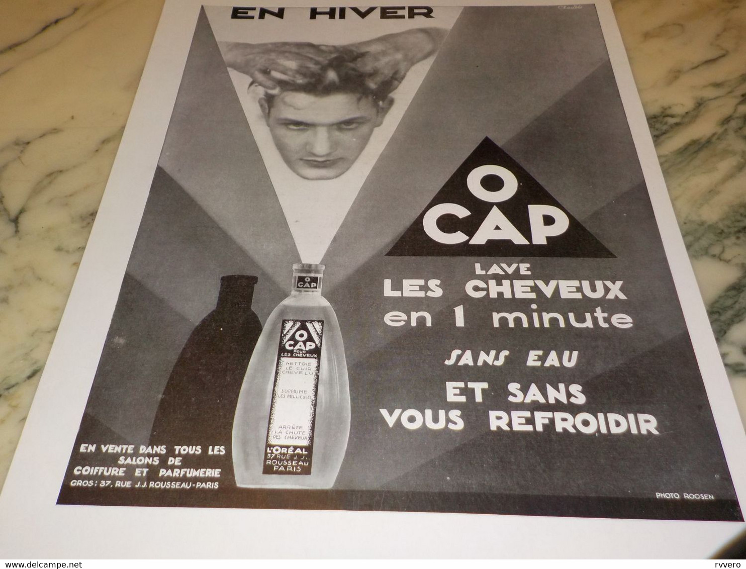 ANCIENNE PUBLICITE LAVE LES  CHEVEUX O CAP 1930 - Autres & Non Classés