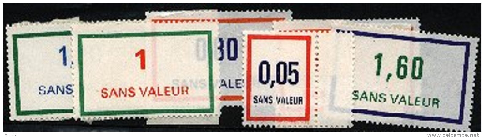 Lt023 Timbres Cours Instruction  Sans Valeur 6 Exemplaires N* (MNH) - Cours D'Instruction