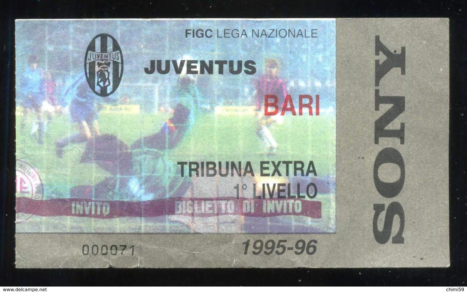 JUVENTUS BARI - BIGLIETTO STADIO - STADIUM TICKET - STADE - ESTADIO - CALCIO - FOOTBALL - FOOT-BALL - Altri & Non Classificati