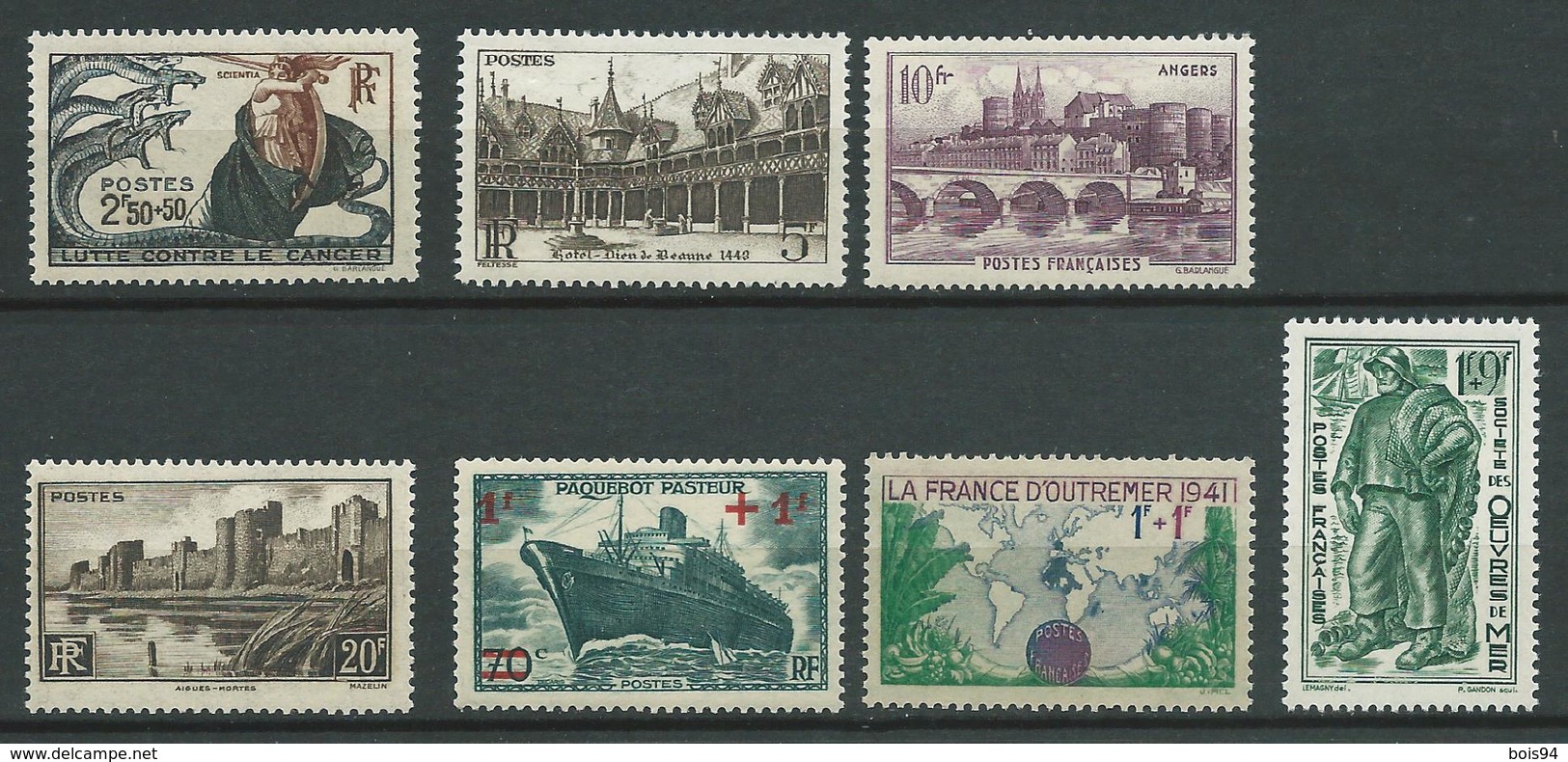 FRANCE 1941 .N° 496 Et N°s 499 à 504 . Neufs ** (MNH) - Neufs