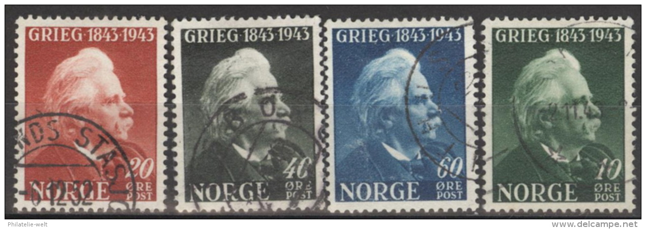 Norwegen 287/90 O - Oblitérés