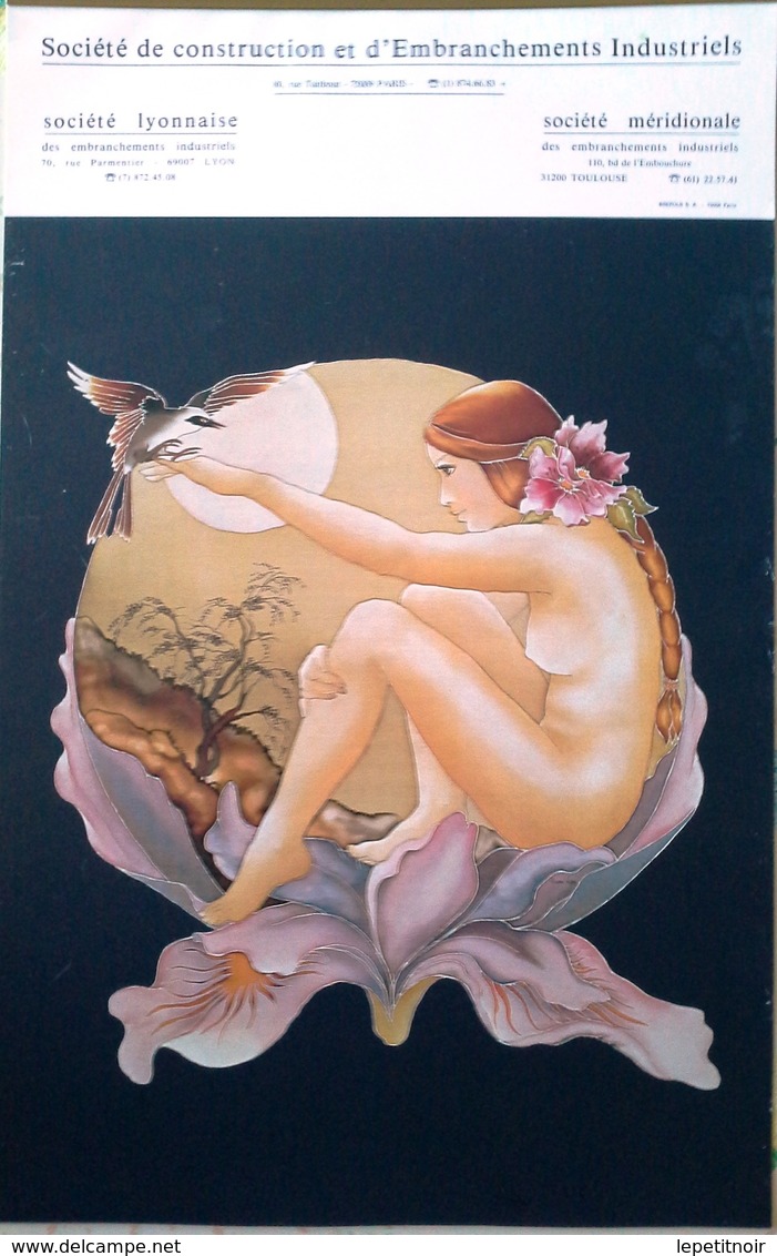 Calendrier Peinture Femme Nue Par Anna Lou - Tamaño Grande : 1981-90