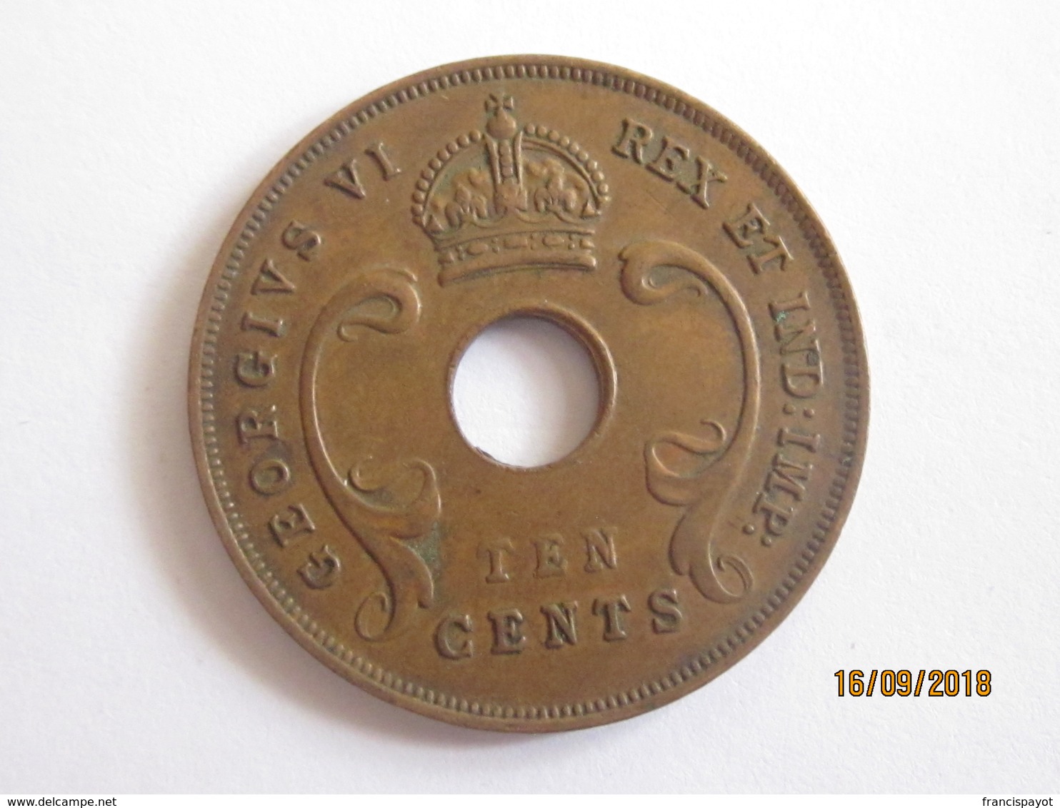 British East Africa: 10 Cents 1943 - British Colony