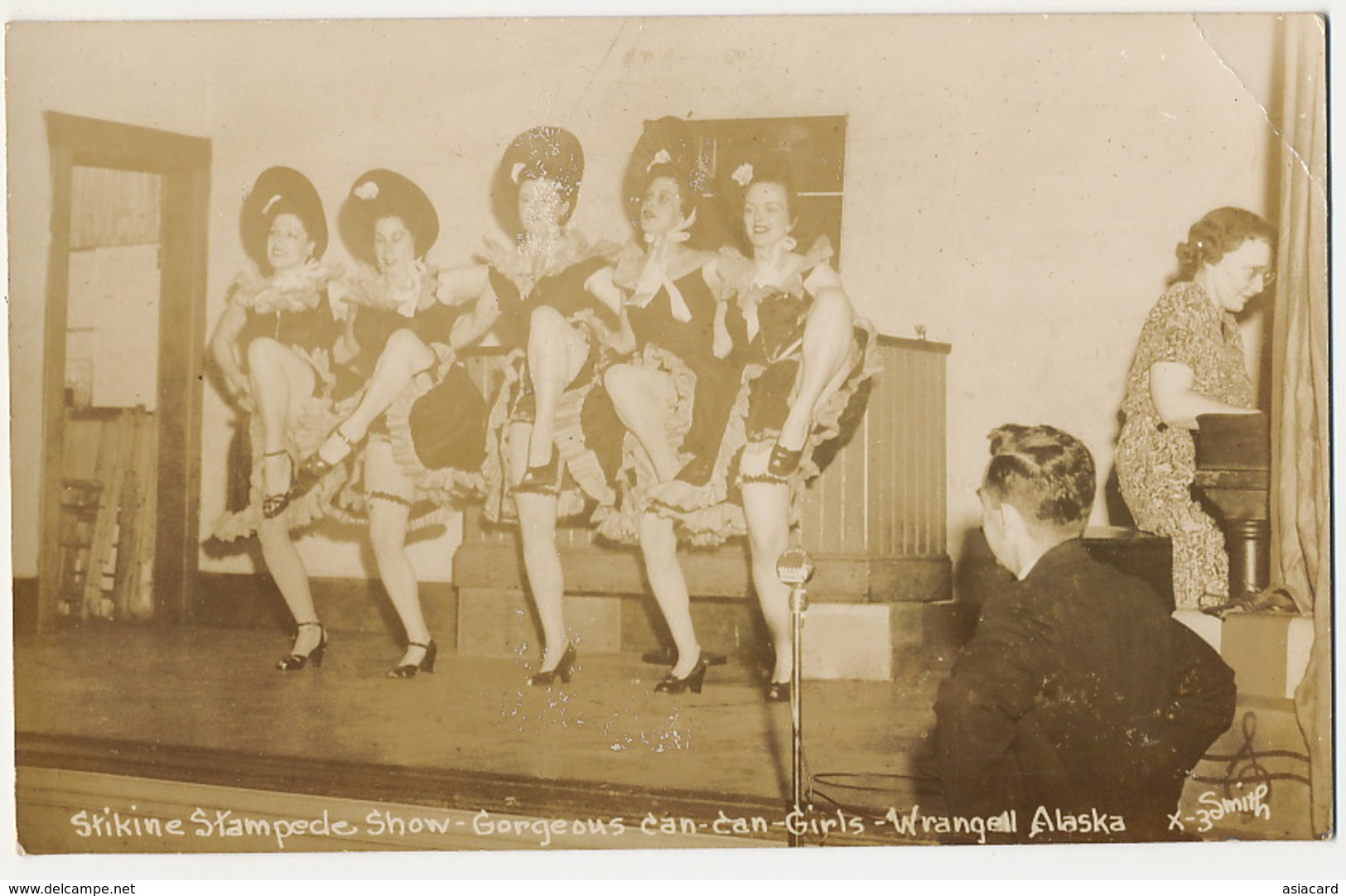 Real Photo  Stikine Stampede Show . Gorgeous Can Can Girls . Wrangell Alaska French Can Can  Photo Smith - Autres & Non Classés