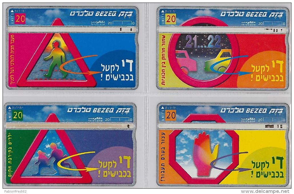 LOT 4 PHONE CARD- ISRAELE (E27.14.5 - Israele