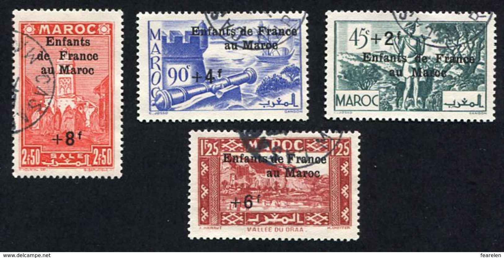 Colonie Française, Maroc N°200/3 Oblitérés, Qualité Très Beau - Used Stamps