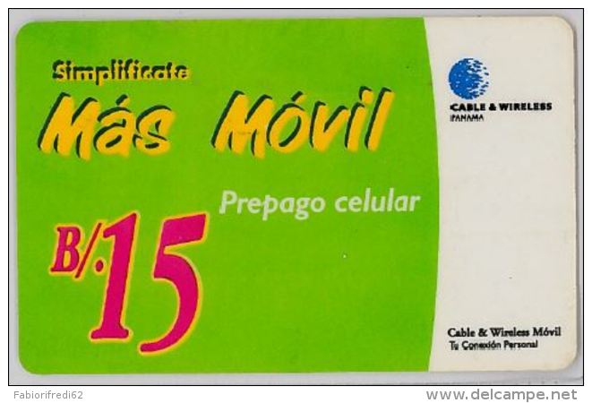 PREPAID PHONE CARD- PANAMA (E30.20.8 - Panama