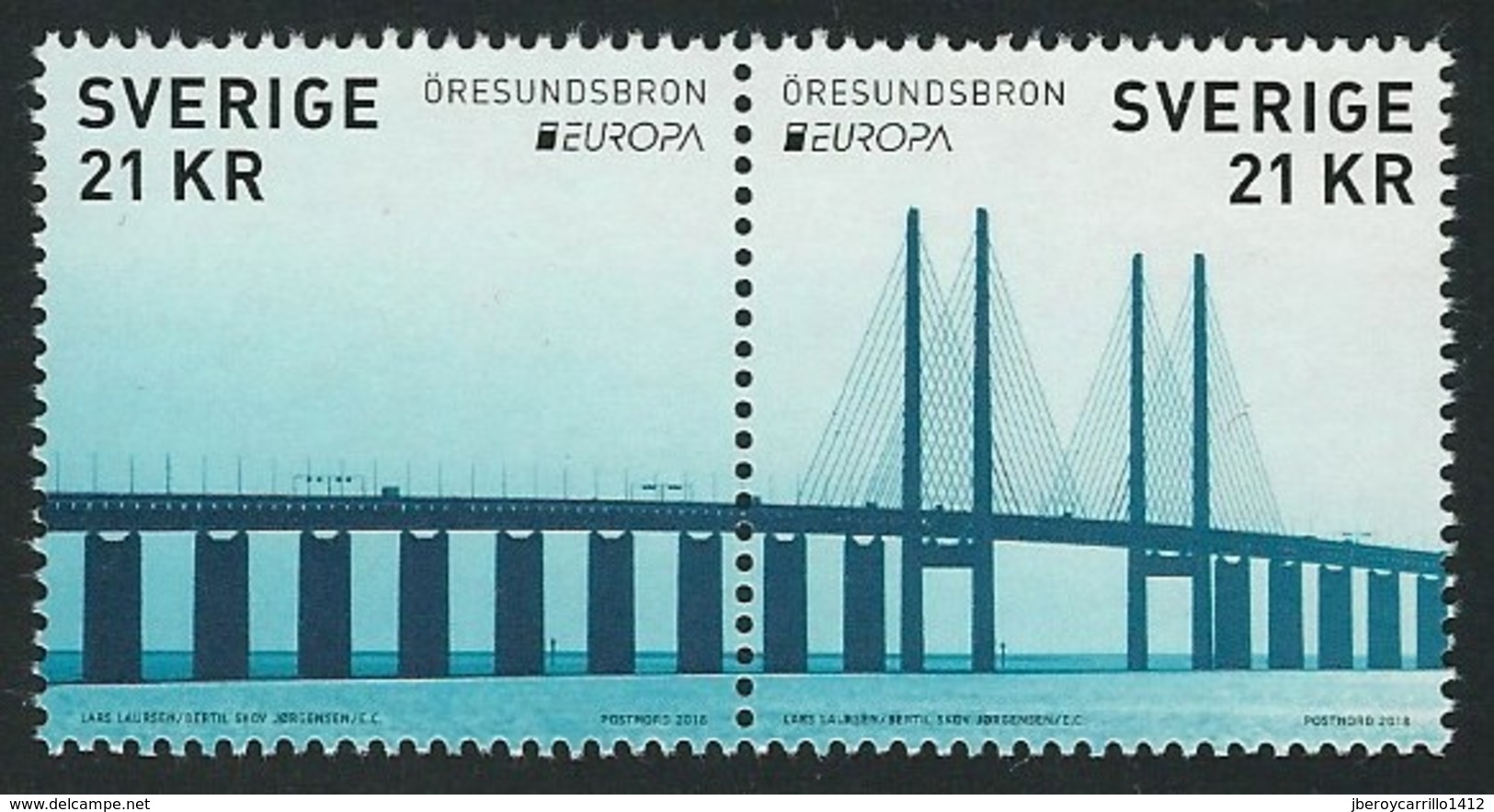 SUECIA/ SWEDEN/ SCHWEDEN/ SUÈDE - EUROPA 2018 - "PUENTES.- BRIDGES - BRÜCKEN - PONTS" - SERIE De La HOJITA BLOQUE. - 2018