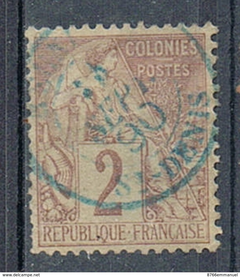 COLONIES GENERALES N°47  Oblitération De Saint Denis Réunion - Alphée Dubois