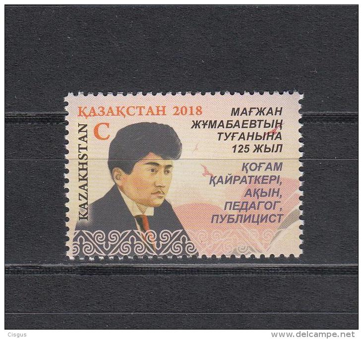 Kz 1074 125th Birth Anniversary Of Magzhan Zhumabayev 2018 SALE - Kasachstan