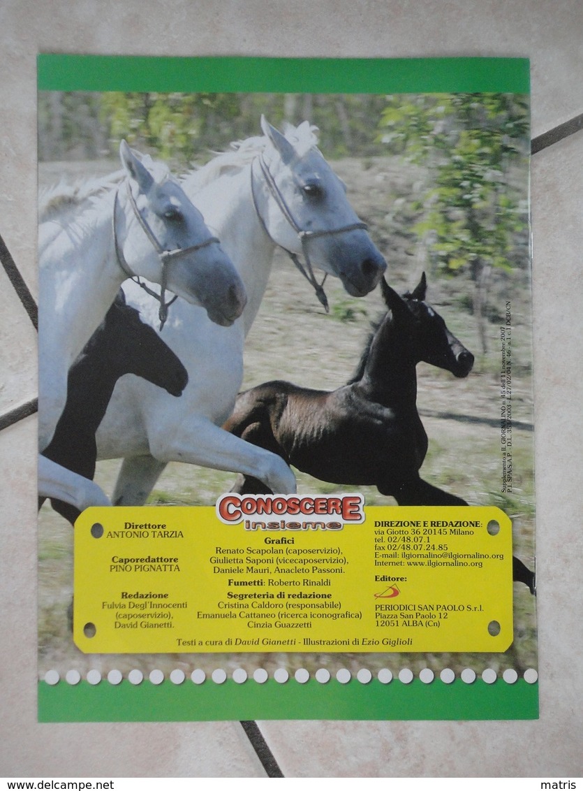 Conoscere Insieme - Opuscoli - Un Cavallo Per Amico - IL GIORNALINO - Autres Accessoires