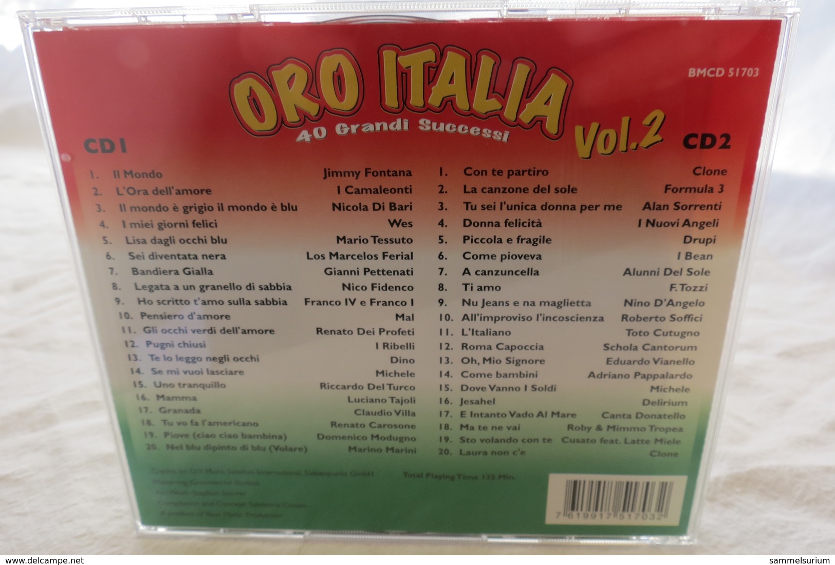 2 CDs "Oro Italia" Vol. 2, 40 Grandi Successi - Sonstige - Italienische Musik