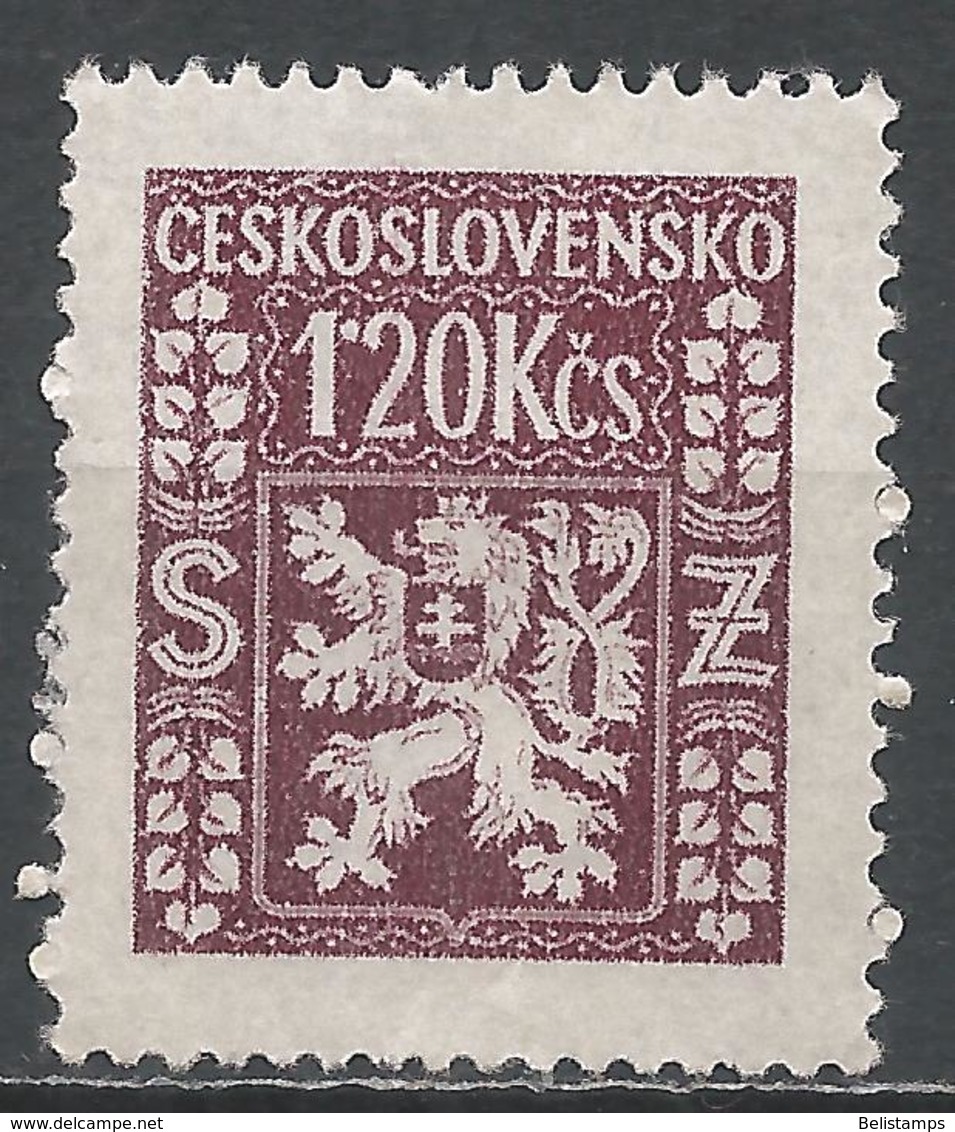 Czechoslovakia 1947. Scott #O11 (M) Coat Of Arms - Timbres De Service
