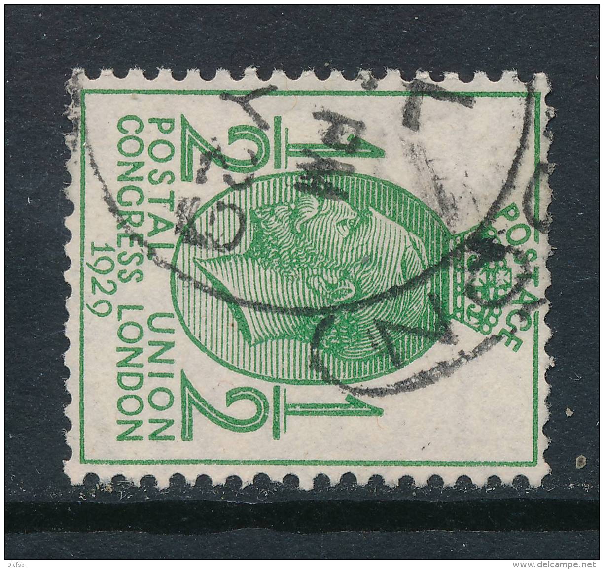 GB, 1929 UPU &frac12;d Wmk SIDEWAYS (N) - Gebruikt