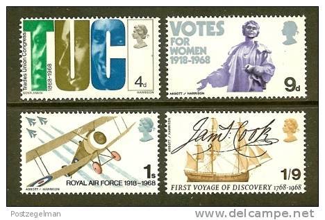 UK 1968 MNH Stamp(s) Mixed Issue 485-488 - Ongebruikt