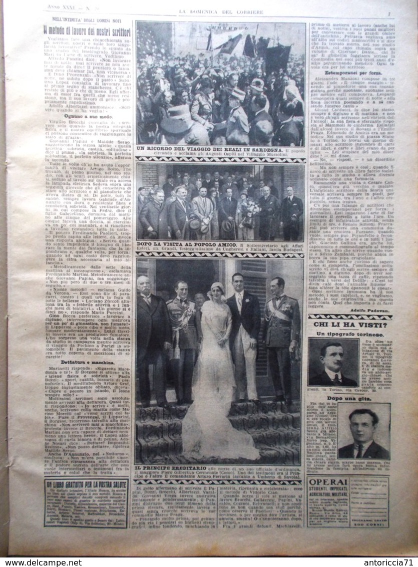 La Domenica Del Corriere 19 Maggio 1929 Arkansas Congo Africa Principe Umberto - Altri & Non Classificati