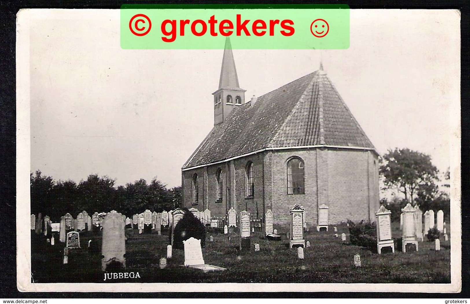 JUBBEGA SCHUREGA Ned. Hervormde Kerk Met Kerkhof 1931 - Autres & Non Classés