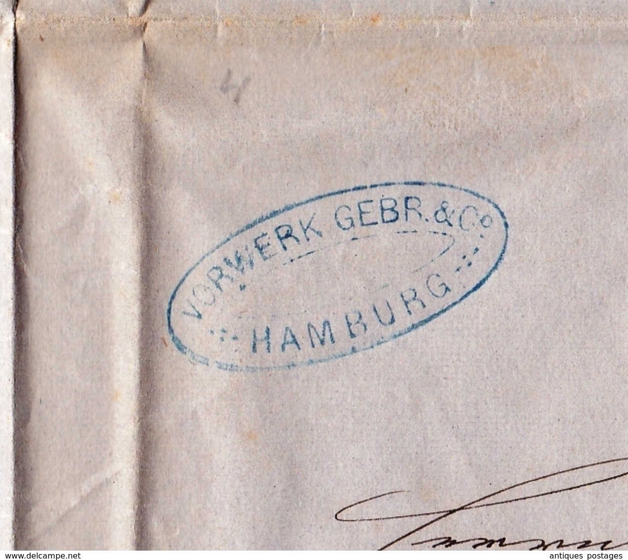 Lettre Hamburg 1868 Worwerk Gebr & Co - Autres & Non Classés