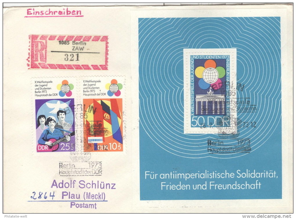 DDR Block 38,1829/30 Auf R-FDC - Sonstige & Ohne Zuordnung