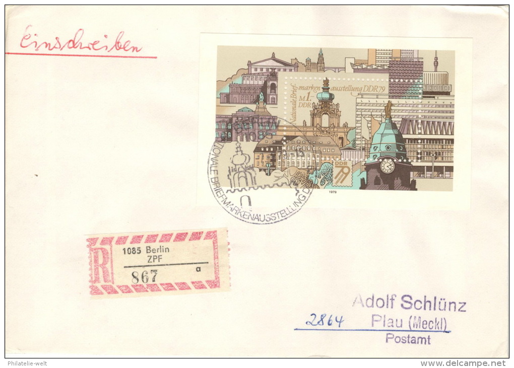 DDR Block 55 Auf R-FDC - Sonstige & Ohne Zuordnung