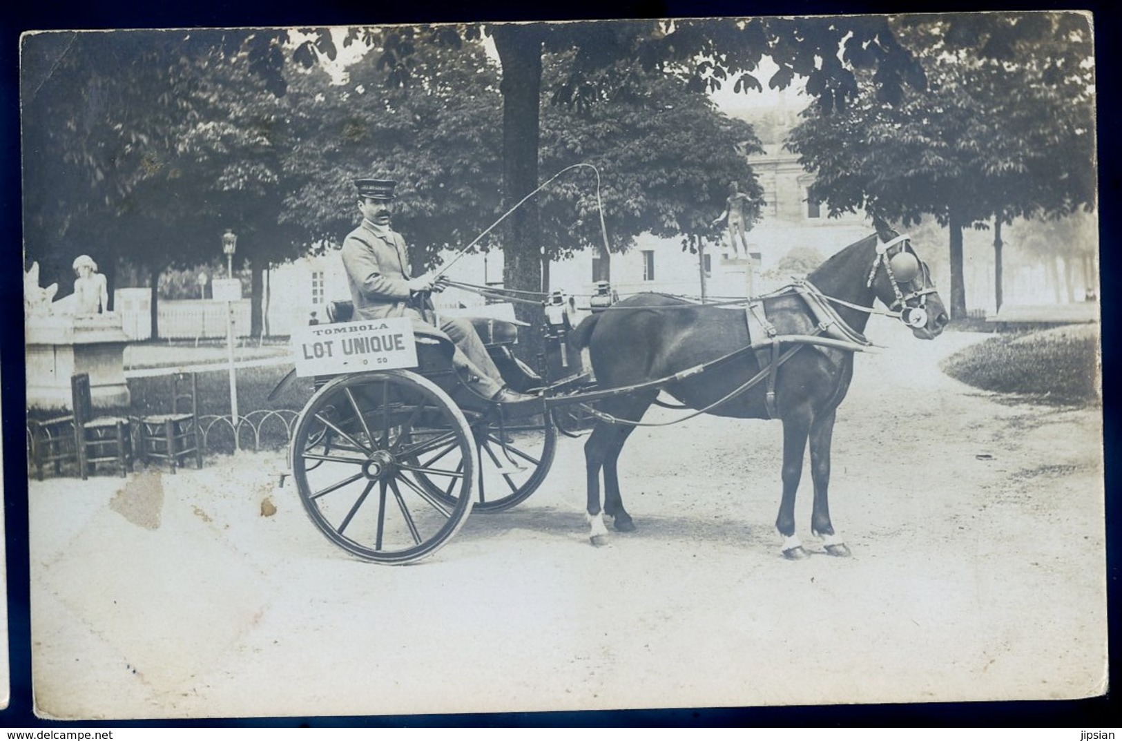 Cpa Carte Photo à Identifier Magasin Au Printemps Tombola Statue Homme Nu --  Envoyée à Rochefort Sur Mer   Sept18-06 - A Identifier