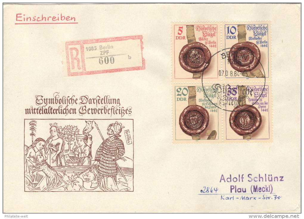 DDR 2884/87 Auf R-FDC - Sonstige & Ohne Zuordnung