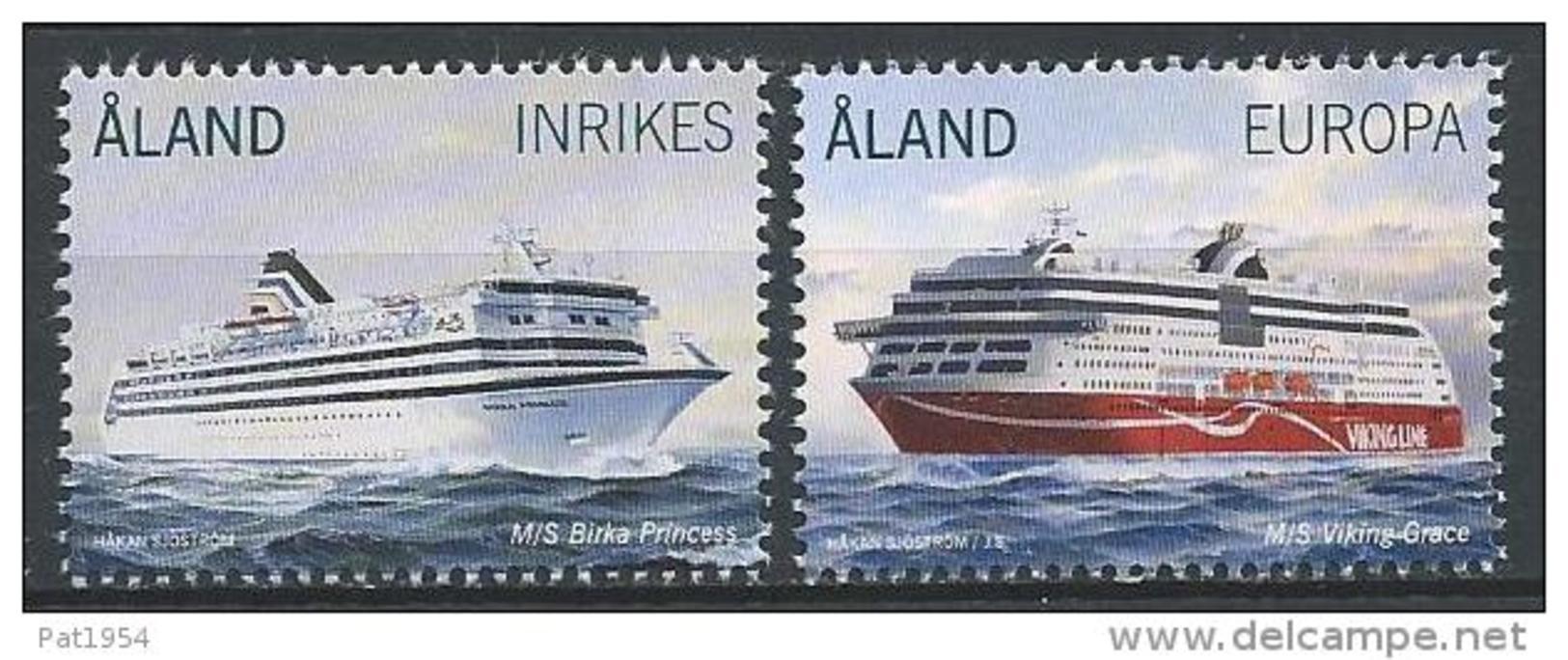 Aland 2014 N°386/387 Neufs Bateaux Ferrys - Aland