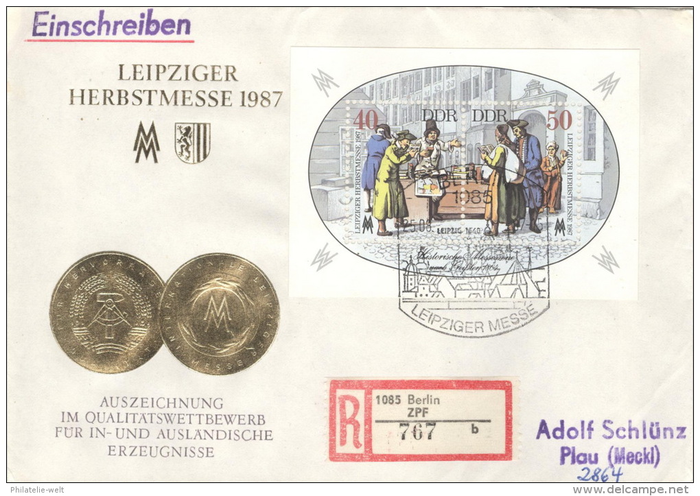 DDR Block 88 Auf R-FDC - Sonstige & Ohne Zuordnung