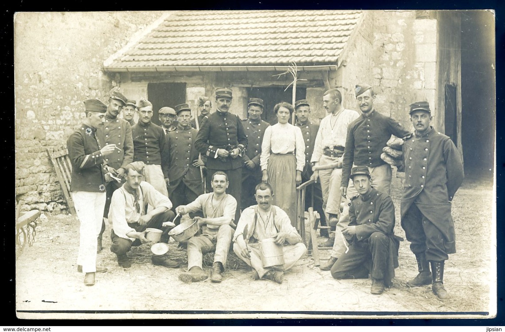 Cpa Carte Photo Militaires Du 51ème   Sept18-06 - Régiments