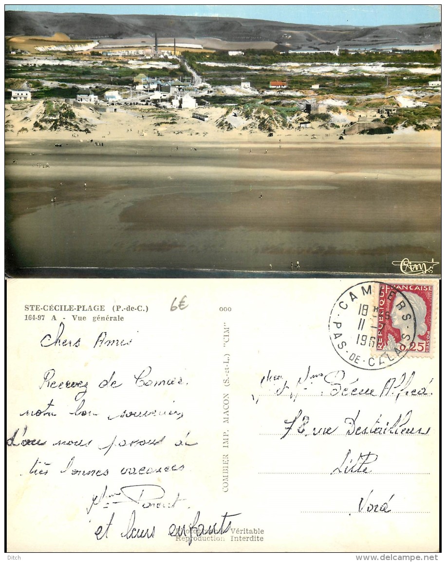 D- [508928] Carte-France  - (62) Pas-de-Calais, Sainte-Cécile-Plage, Vue Générale - Autres & Non Classés