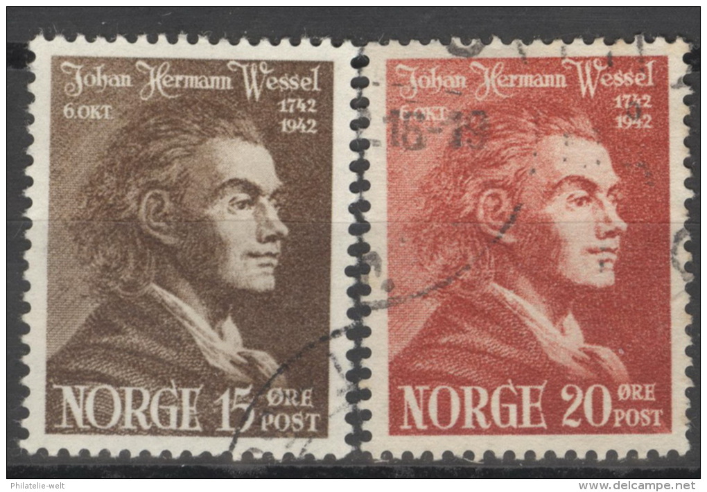 Norwegen 272/73 O - Gebraucht