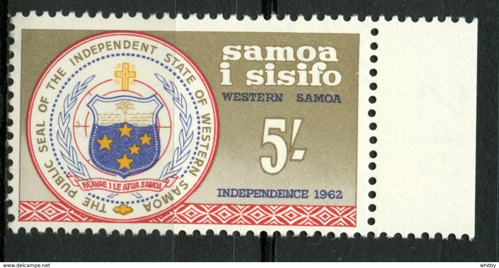 Samoa Islands 1962 5sh Seal Issue #232 - Samoa