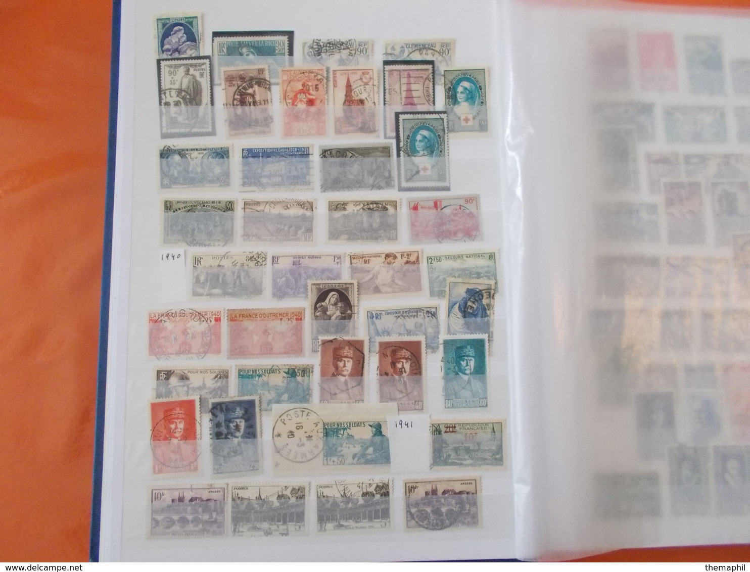 lot n°166 une collection de france obli. dans un gros classeur / no paypal