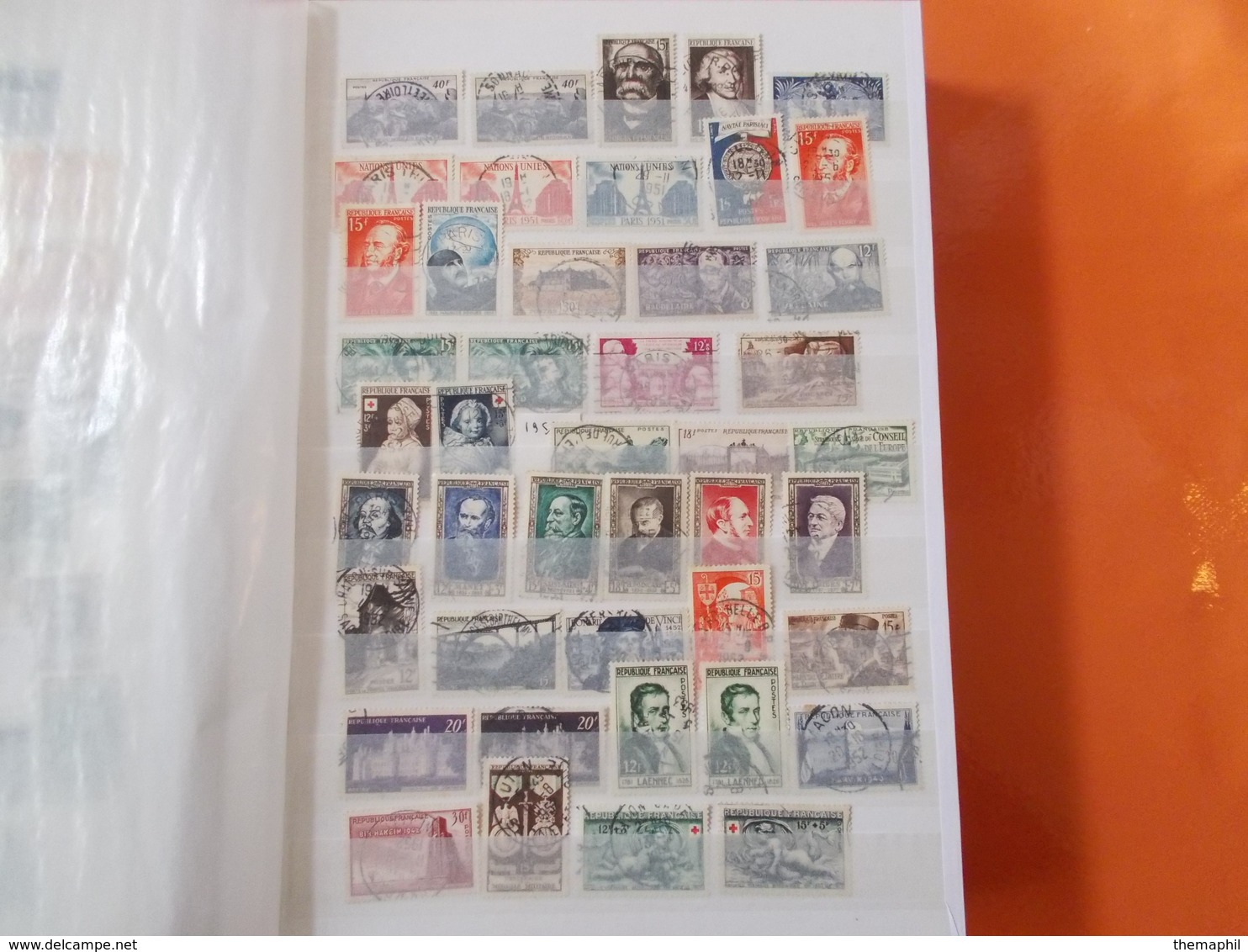 lot n°166 une collection de france obli. dans un gros classeur / no paypal