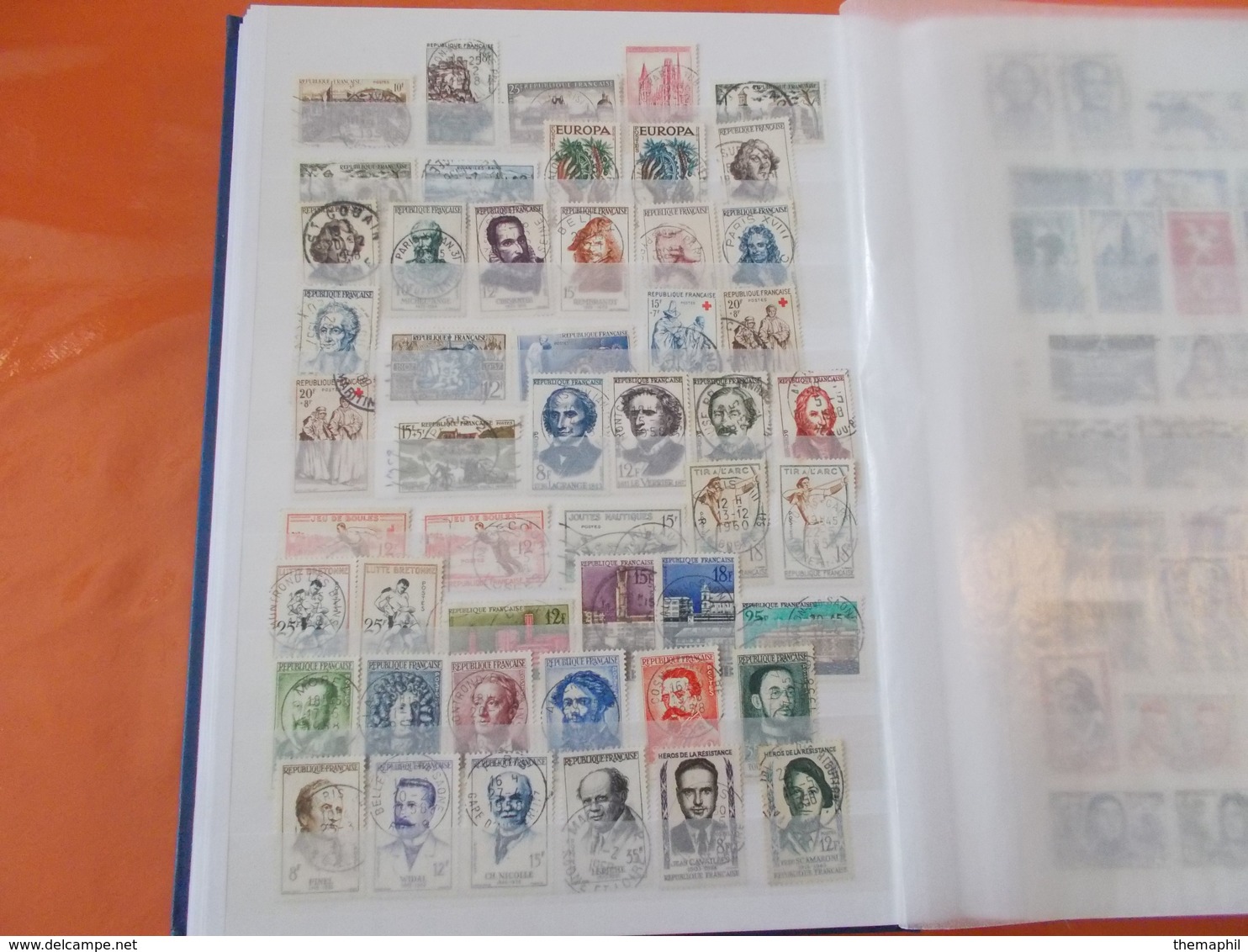 lot n°166 une collection de france obli. dans un gros classeur / no paypal