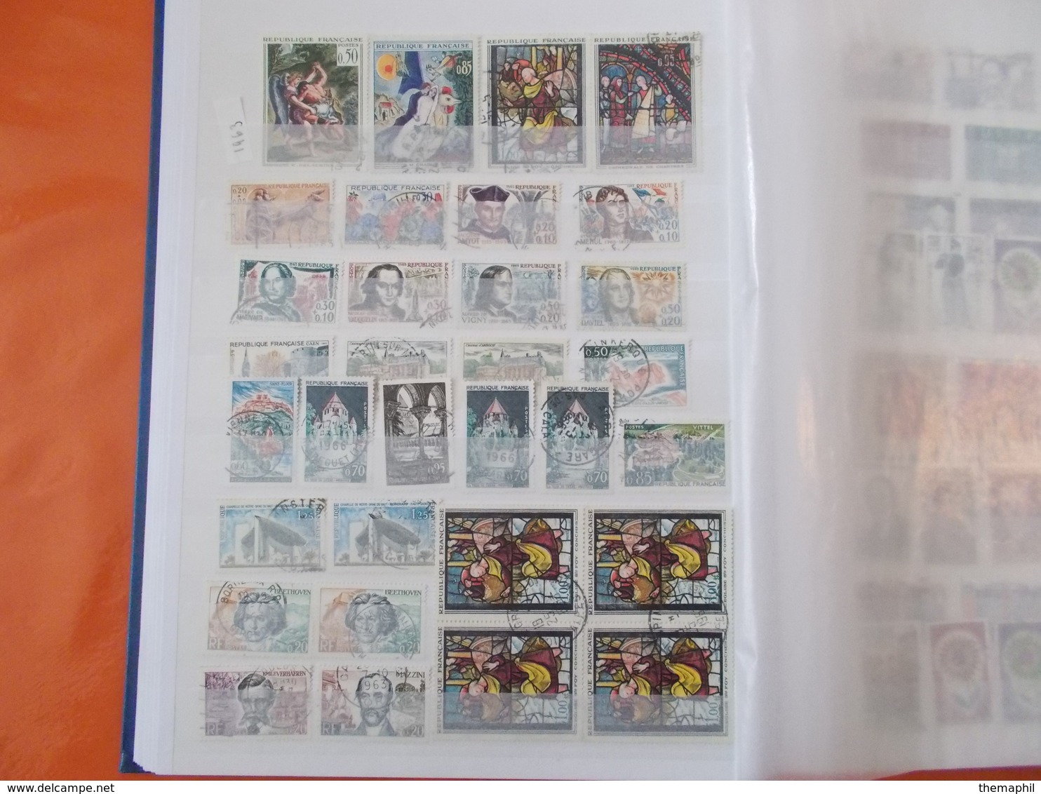 lot n°166 une collection de france obli. dans un gros classeur / no paypal