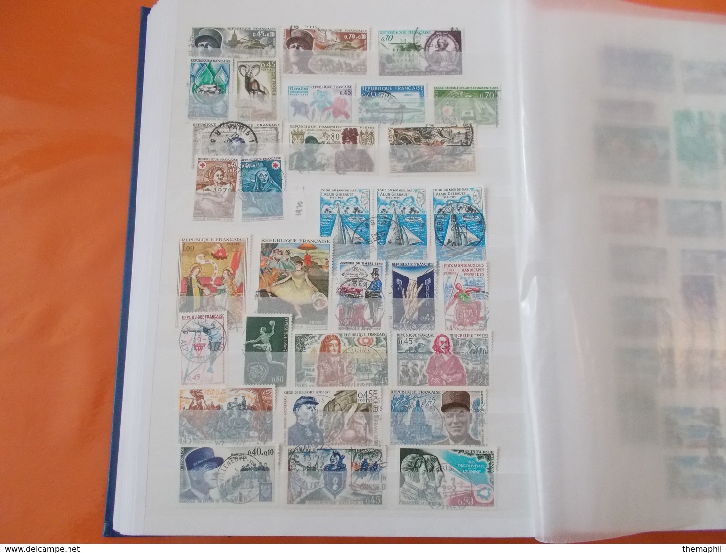 lot n°166 une collection de france obli. dans un gros classeur / no paypal