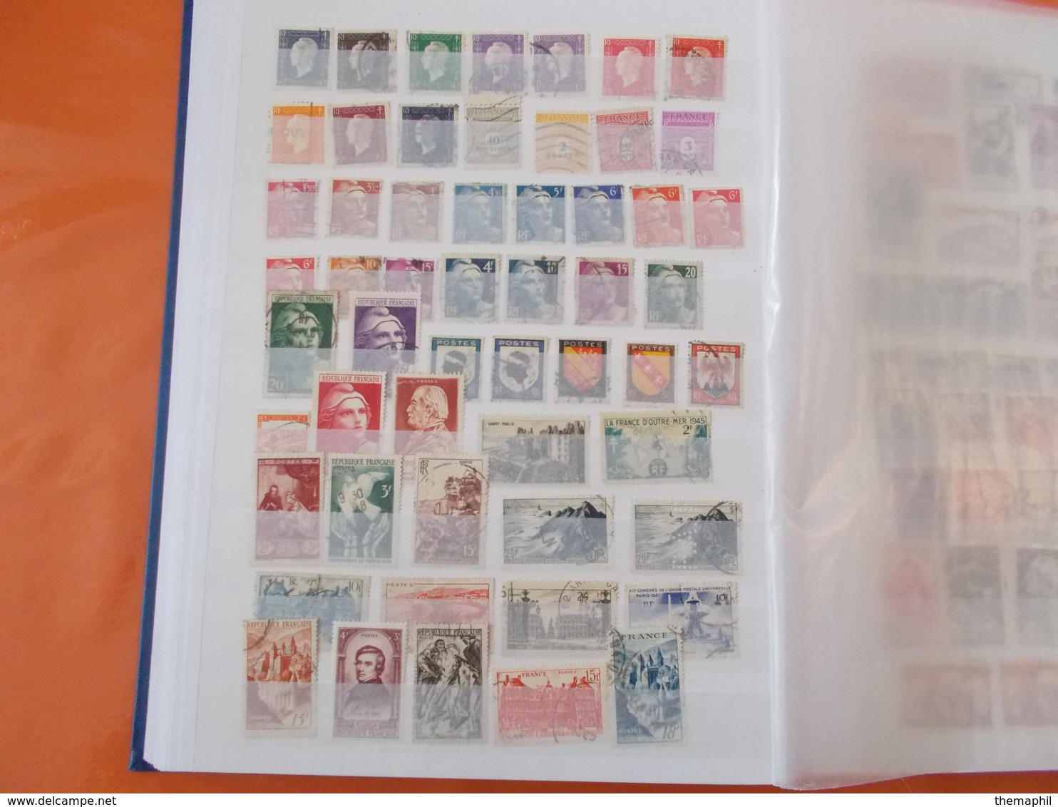 lot n°166 une collection de france obli. dans un gros classeur / no paypal