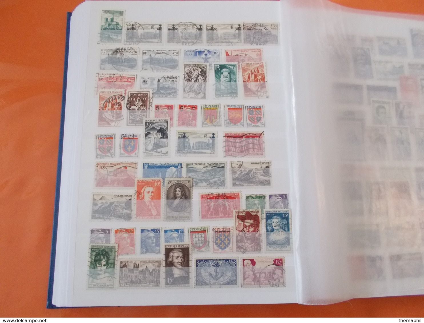 lot n°166 une collection de france obli. dans un gros classeur / no paypal