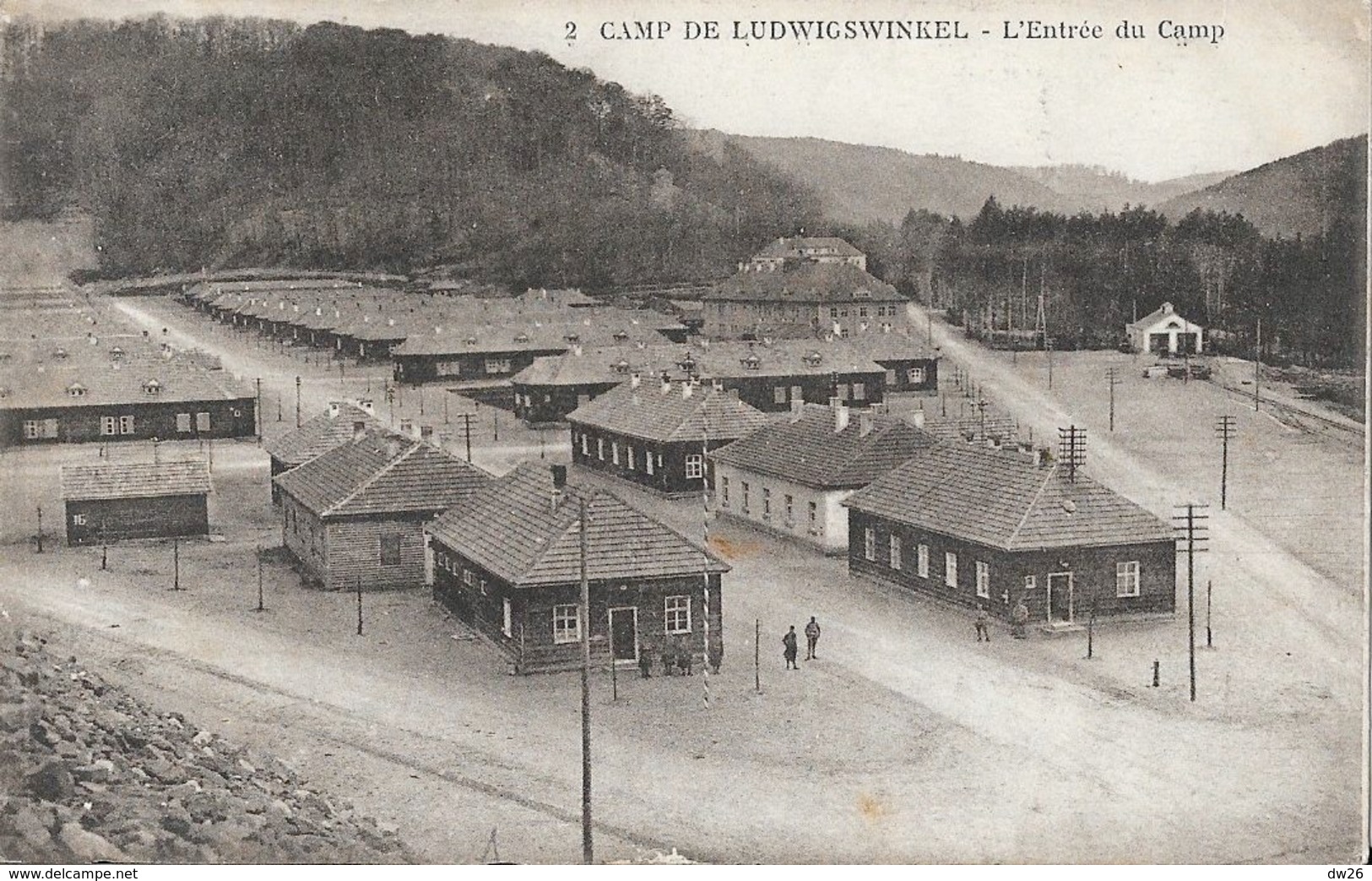 Caserne - Camp De Ludwigswinkel (Allemagne) - L'Entrée Du Camp, Vue Aérienne - Carte Non Circulée - Casernes
