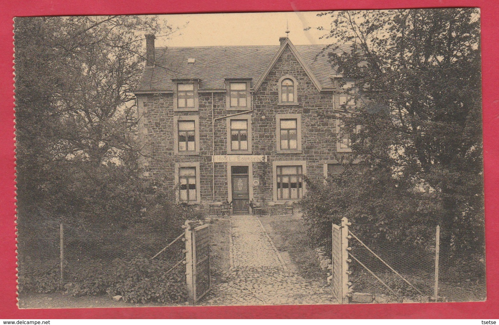 Nassogne  - Hôtel Bourgeois - Pension De Famille -1954  ( Voir Verso ) - Nassogne