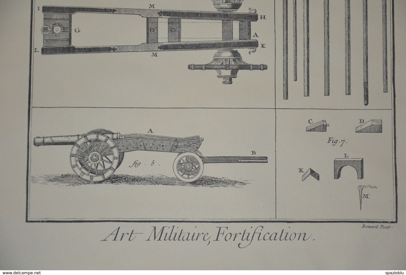 Art Militaire, Fortification Cm 59,5 X 44 - Stampe & Incisioni