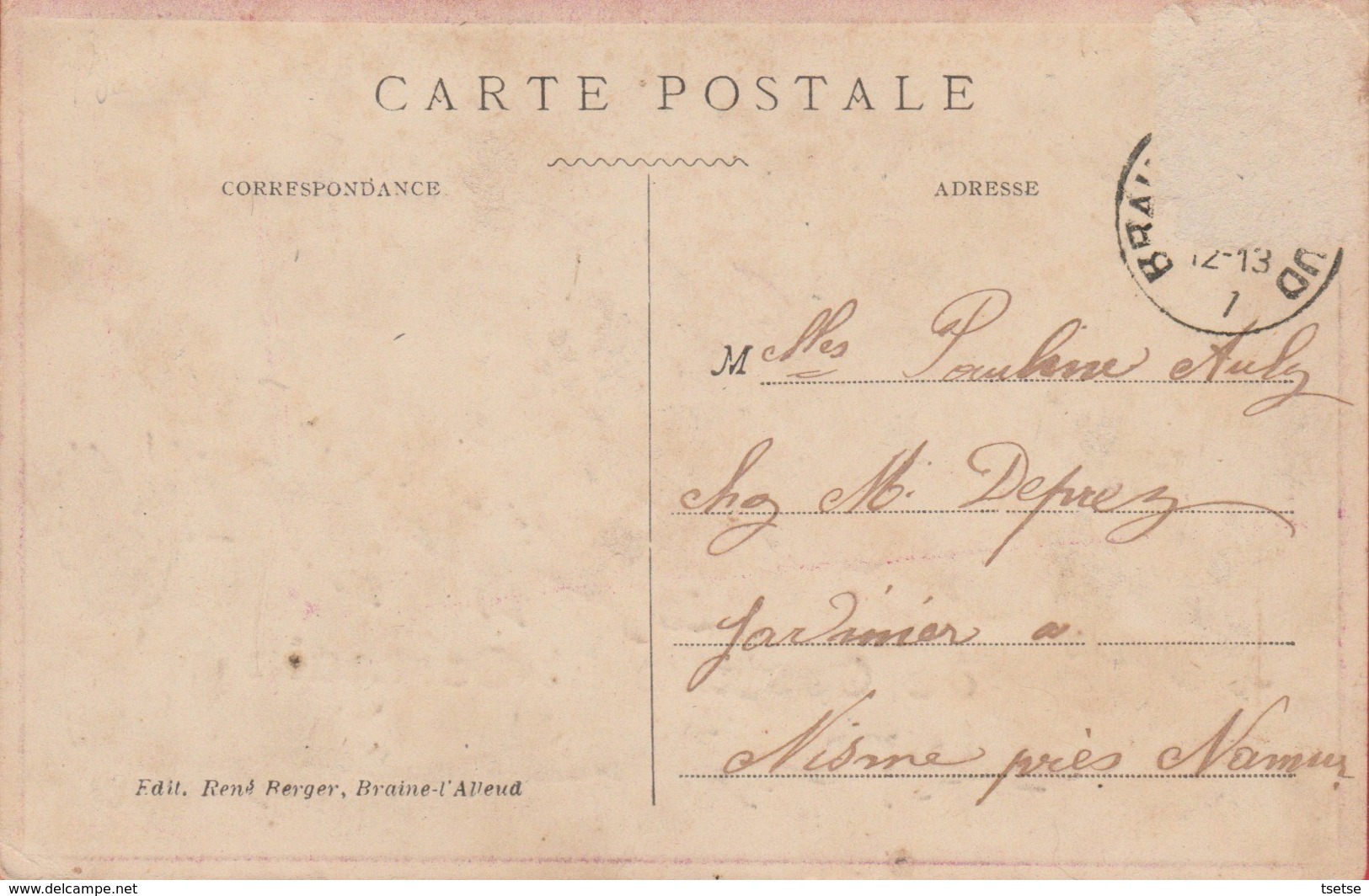 Couture-St-Germain - Bonjour De … - Jolie Fantaisie - 1907 ( Voir  Verso ) - Lasne