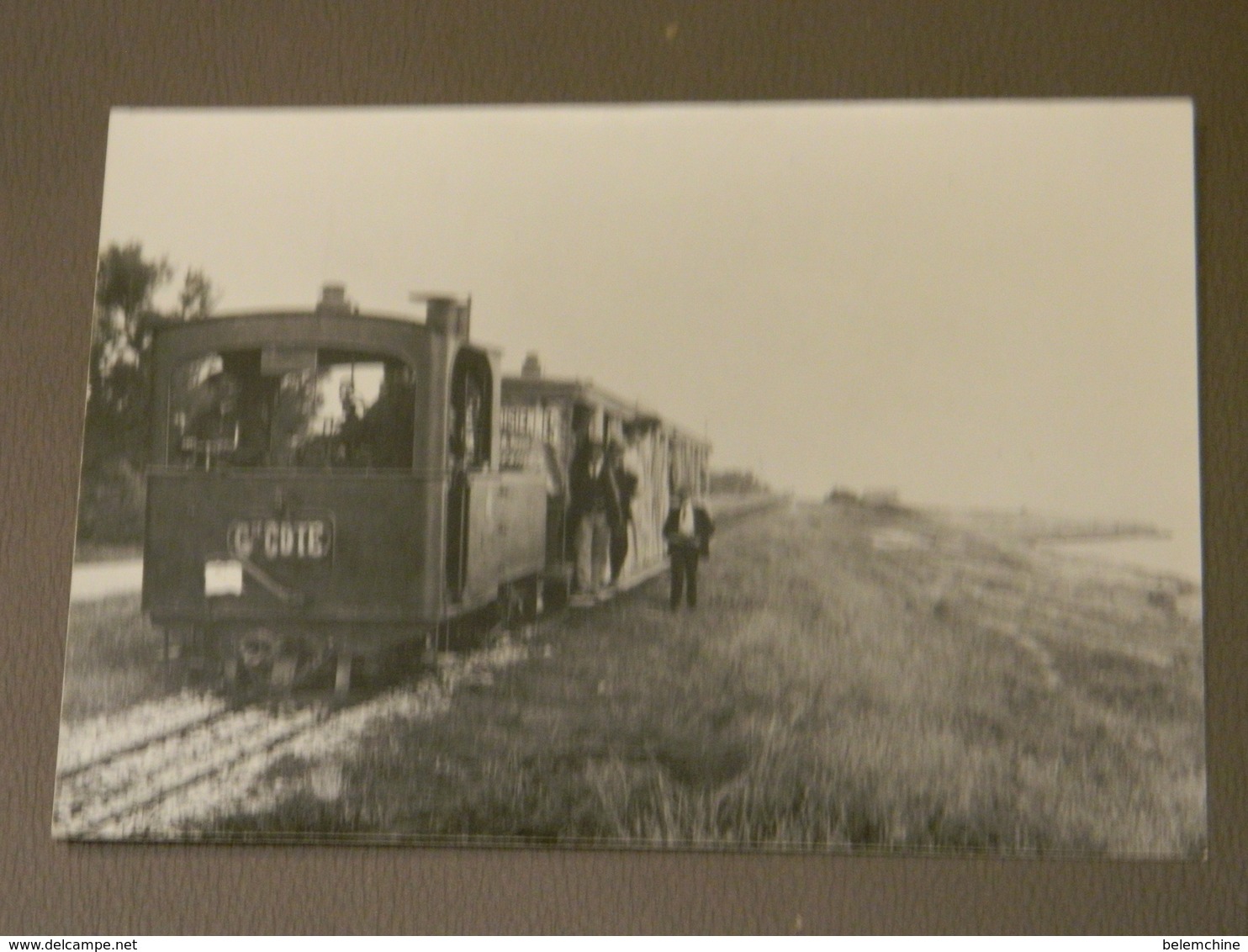 ROYAN GRANDE COTE PHOTO TRAM TRAIN ANNOTEE " 1897 1898 Gde Côte " FORMAT 14,8 X 10,5 - Royan