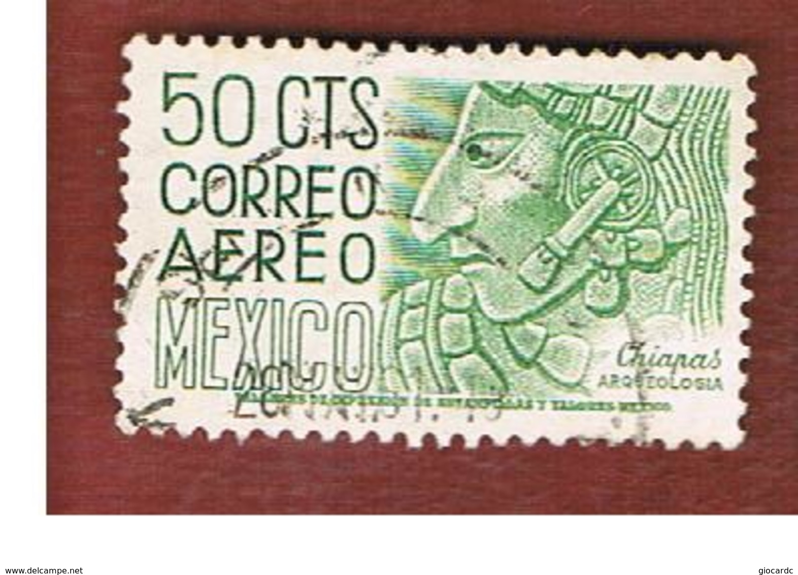 MESSICO (MEXICO) -  SG  904c   - 1950 CHIEFTAIN HEAD  -  USED° - Messico