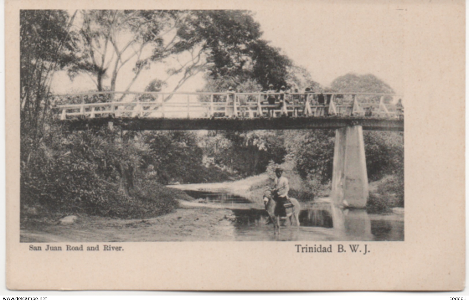 TRINIDAD B W J   SAN JUAN ROAD AND RIVER - Trinidad