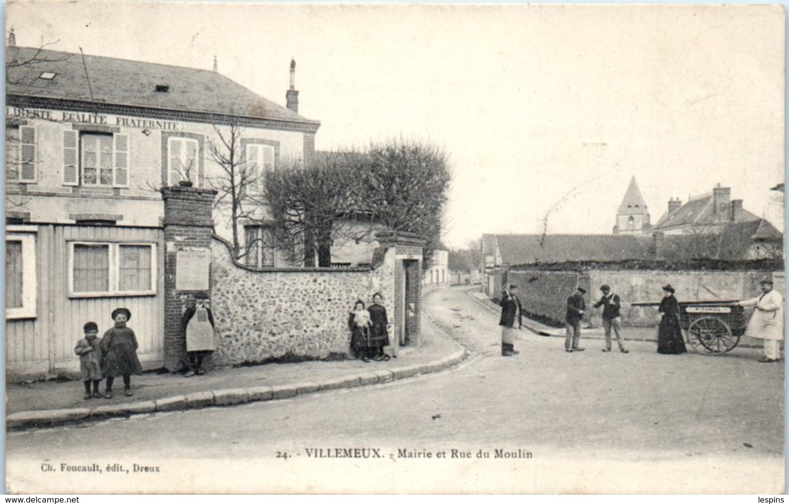 28 -- VILLEMEUX --  Mairie Et Rue Du Moulin - Villemeux-sur-Eure